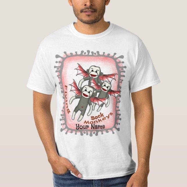 Camiseta Macacos-meias voadores (Frente)