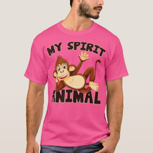 Camiseta Macacos Meu Macaco Espirituoso Macaco Macaco Sobre