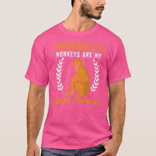 Camiseta Macacos Narigudos São Meu Zookeeper de Animal Espi