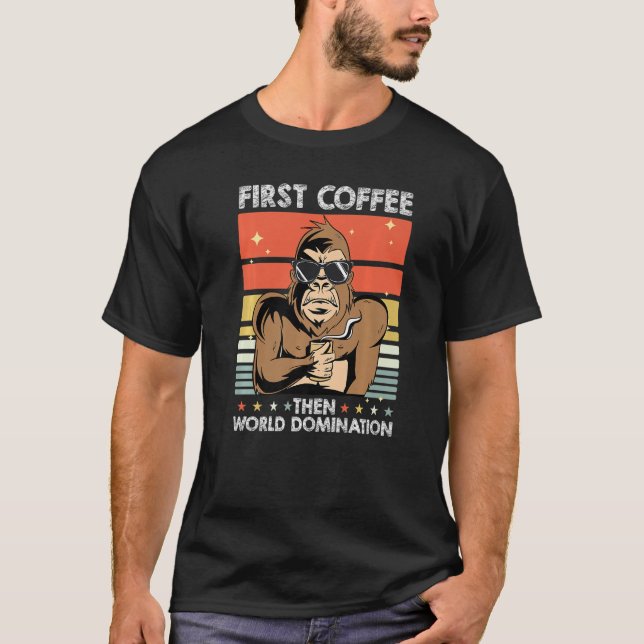 Camiseta Macacos Óculos Solares (Frente)