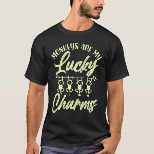 Camiseta Macacos São Meu Animal De Charme Sortudo