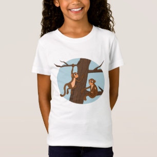 Camiseta Macacos subindo na árvore cartoon T-Shirt