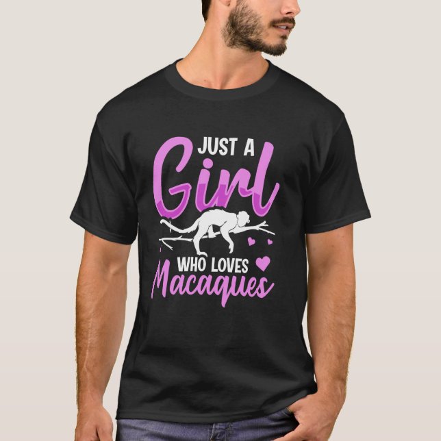 Camiseta Macaque Japonês Design para um Macaque Exper (Frente)