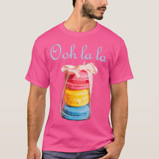 Camiseta Macaron Amava Cookie Francês Macaroons Baker Baker