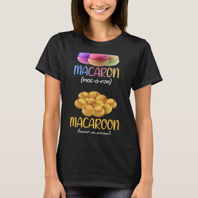 Camiseta Macaron Macaroon Dessert Maker (Frente)