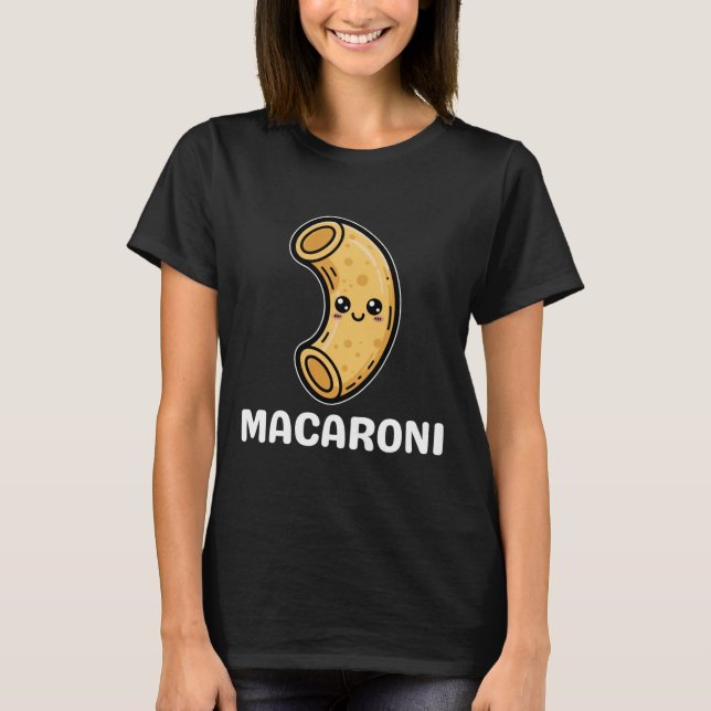 Camiseta Macaroni Cheese Mac Kawaii Halloween Coupl (Frente)
