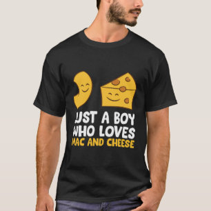 Camiseta Macaroni E Queijo Apenas Um Menino Que Ama Mac E C