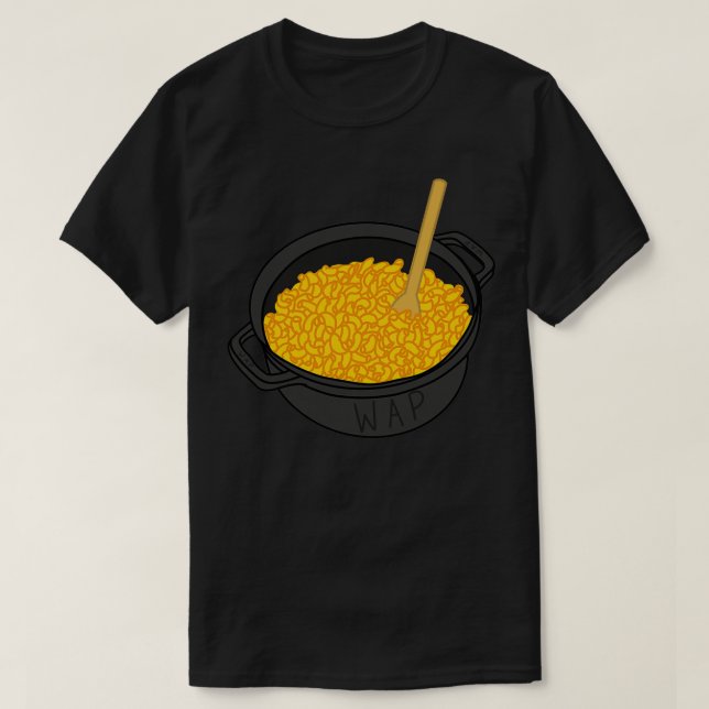 Camiseta Macaroni WAP em um Pote  (Frente do Design)