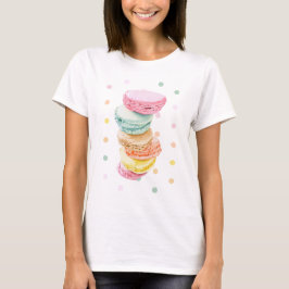 Camiseta Macarons pontos Damas T-shirt