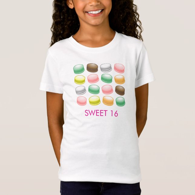 Camiseta Macarons Sweet 16 (Frente)
