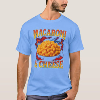Camiseta Macarrão Com Queijo Comida Favorita Estranho 90s e