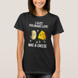 Camiseta Macarrão com Queijo Legal Para Homens Mulheres Mac