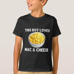 Camiseta Macarrão Com Queijo Legal Para Meninos Comida Maca
