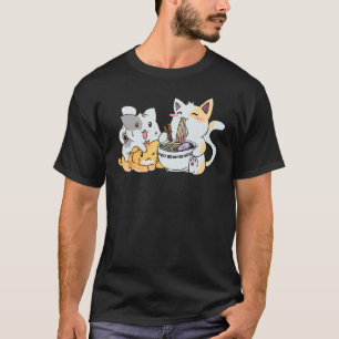 Camiseta Macarrão de Gato Neko Ramen