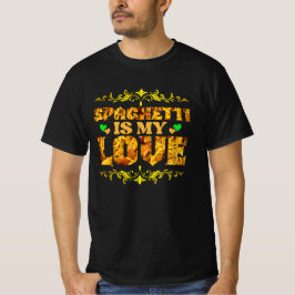 Camiseta macarrão engraçado é o meu design de amor