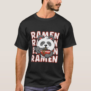 Camiseta Macarrão Panda Ra Kawaii Anime Urso Panda