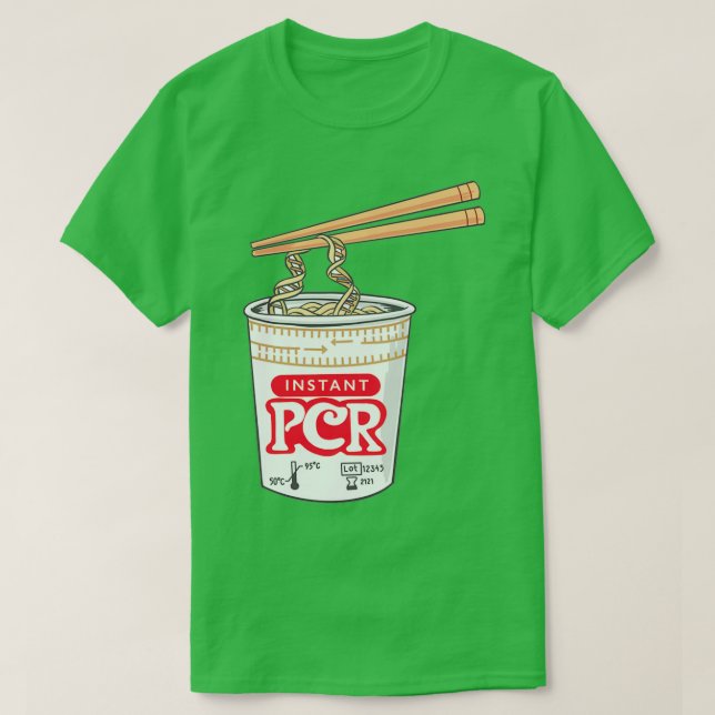 Camiseta macarrão PCR (Frente do Design)