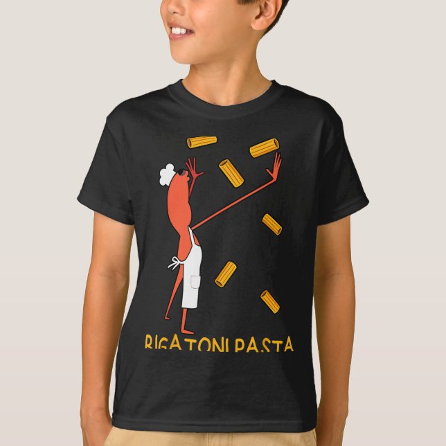Camiseta Macarrão Rigatoni O Minhoco Funny Marcus  (Frente)