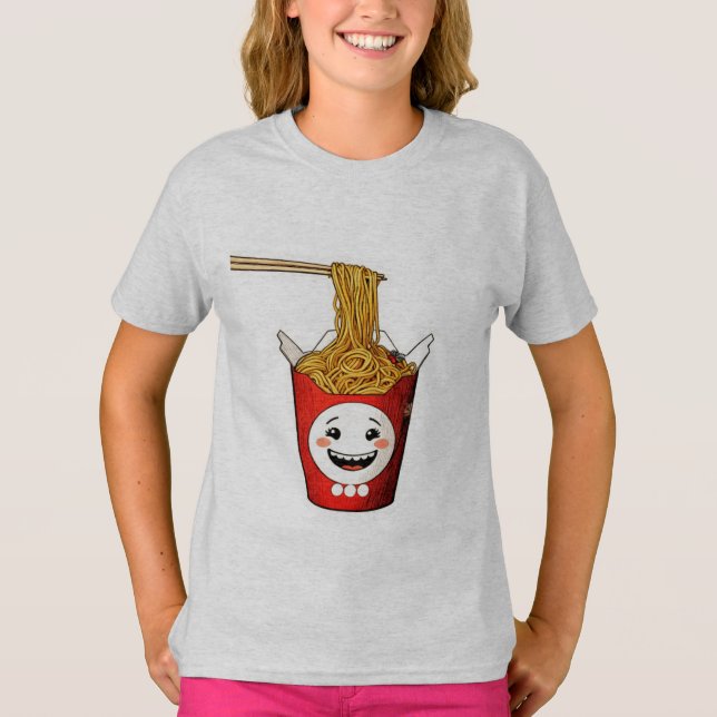 Camiseta macarrão sorridente (Frente)
