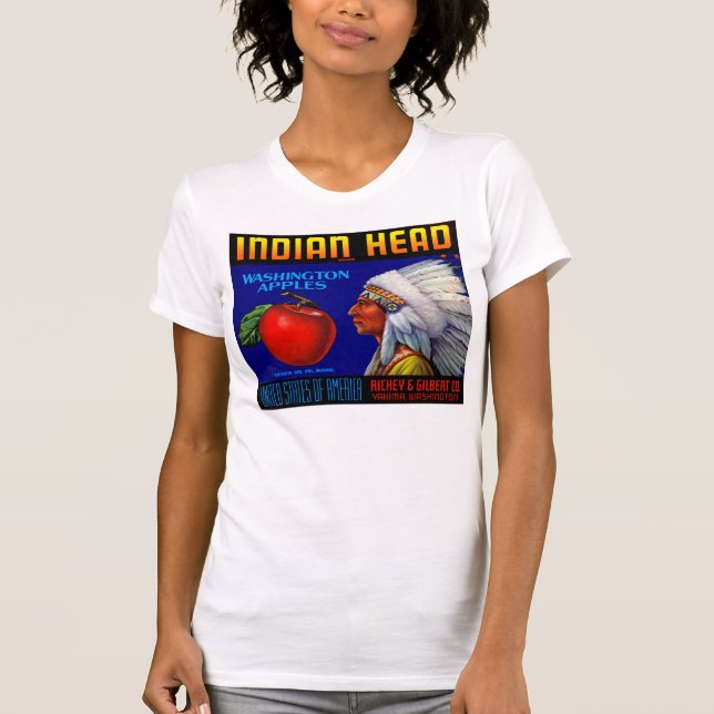 Camiseta Maçãs de Washington Chefe Indiana (Frente)