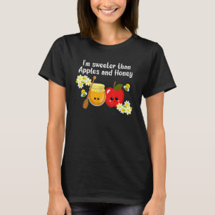 Camiseta Maçãs e Mel de Rosh Hashanah Shana Tova Judaico N