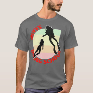 Camiseta Maçãs Mergulhando Engraçado Escola Qoute Scuba Ofe