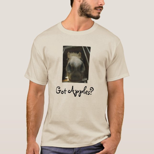 Camiseta Maçãs obtidas?  T sleeved longo (Frente)