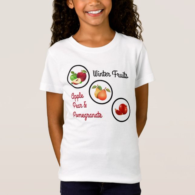 Camiseta Maçãs, peras e romãs (Frente)