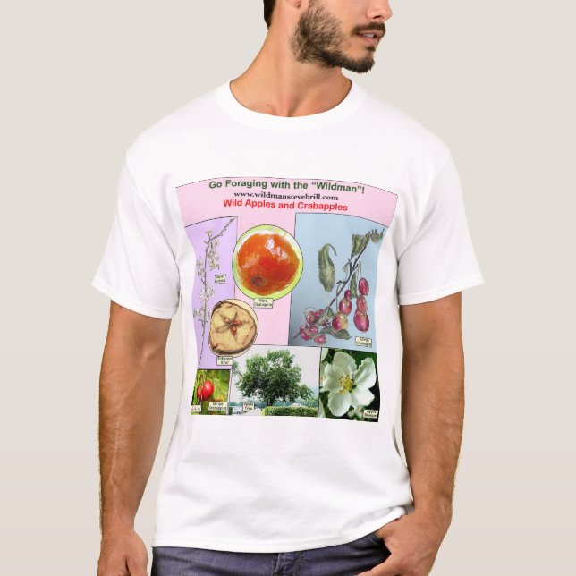 Camiseta Maçãs selvagens e Crabapples do desgaste (Frente)