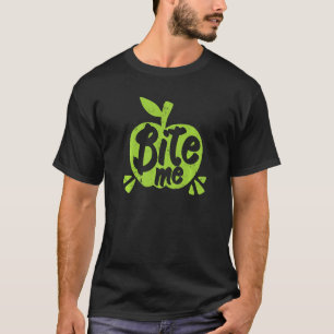 Camiseta Maçãs Verdes Me Mordem Amantes De Maçã Afastados P