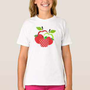Camiseta Maçãs Vermelhas e Verdes