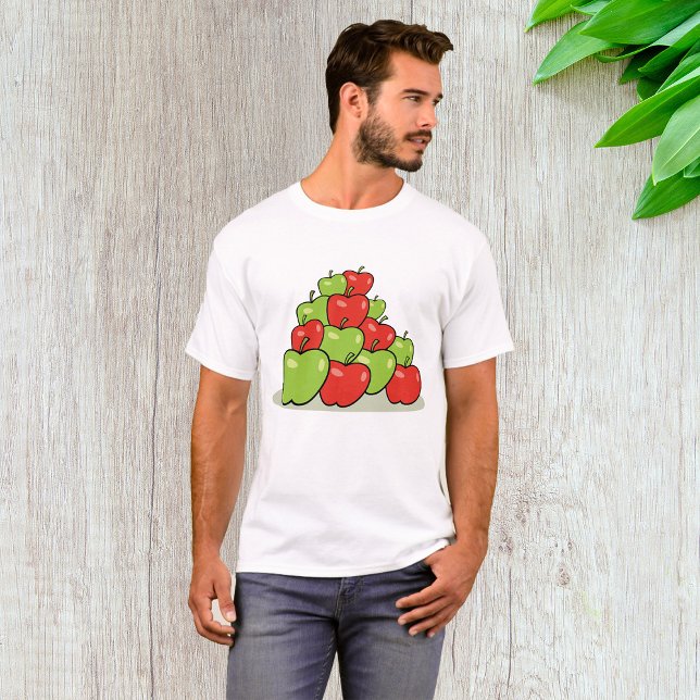 Camiseta Maçãs Vermelhas E Verdes (Criador carregado)