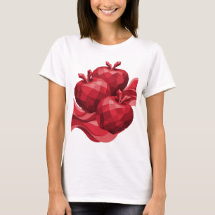 Camiseta Maçãs Vermelhas LEGAIS Design Moderno