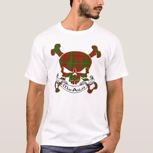Camiseta MacAulay Tartan Skull (Frente)