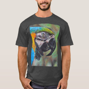 Camiseta Macaw azul e amarelo