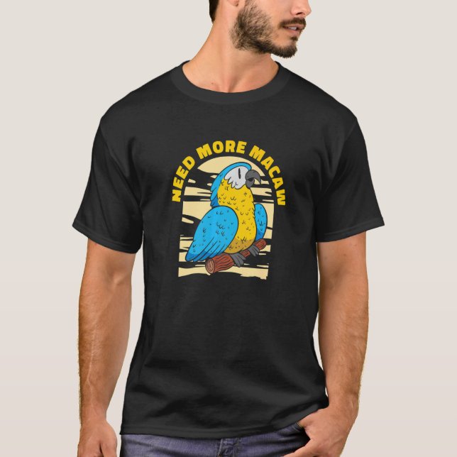Camiseta Macaw Bird Owner Ornithologista Parrots (Frente)