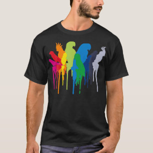 Camiseta Macaw Cockatiel — Papagaio-Cinza Africano