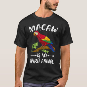 Camiseta Macaw É Meu Papagaio De Animal Espirituoso