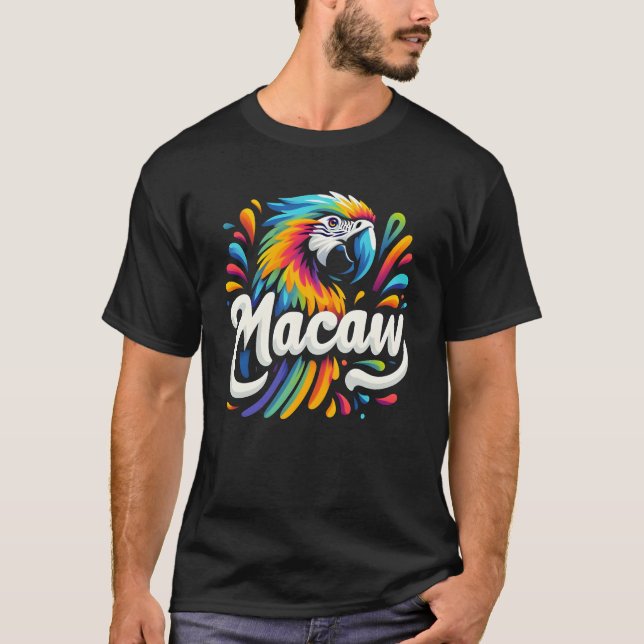 Camiseta Macaw Parrot Bird (Frente)
