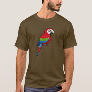 Camiseta Macaw Verde-voado