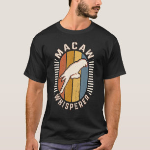 Camiseta Macaw Whisperer Vintage Clássico Retro Amor Animal