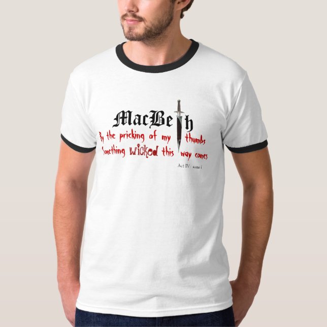 Camiseta Macbeth algo mau (Frente)