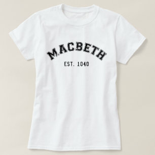 Camiseta Macbeth retrô