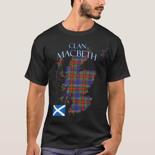 Camiseta MacBeth Scottish Clan Tartan Scotland (Frente)