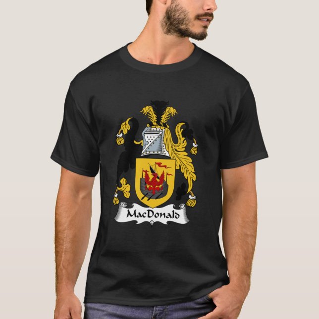 Camiseta MacDonald Coat of Arms  MacDonald Family Crest Cla (Frente)