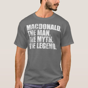 Camiseta MacdonaldMacdonald Nome da família Macdonald sobre