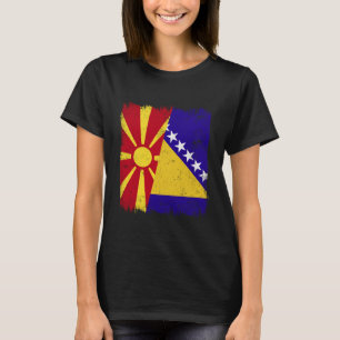 Camiseta Macedônia do Norte Bósnia e Herzegovina Meia Bande