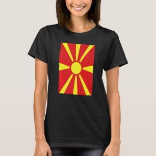 Camiseta Macedônia Retro Vintage Bandeira Nacional Norte Ma