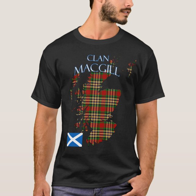 Camiseta MacGill Scottish Clan Tartan Scotland (Frente)