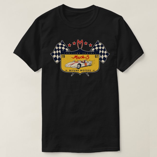 Camiseta Mach 5 Mifune Motors (Frente do Design)